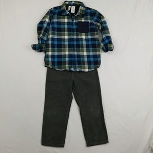 2 pcs Boys Set: Shirt and Pants, size 4T